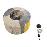 GLOBOSTAR® SALERNO 02290 Boho Κρεμαστό Φωτιστικό Οροφής με Ντουί 1 x E27 AC 220-240V IP20 - Πολύχρωμο - Μ50 x Π50 x Υ35cm