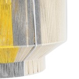GLOBOSTAR® SALERNO 02290 Boho Κρεμαστό Φωτιστικό Οροφής με Ντουί 1 x E27 AC 220-240V IP20 - Πολύχρωμο - Μ50 x Π50 x Υ35cm