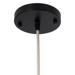GloboStar® PRAIA 02316 Μοντέρνο Κρεμαστό Φωτιστικό Πλέγμα Δίφωτο 2 x E27 IP20 Μπεζ & Λευκό Ξύλο - Μ25 x Π25 x Υ112cm
