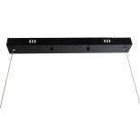 GLOBOSTAR® KATRINA 02320 Μοντέρνο Κρεμαστό Φωτιστικό Οροφής LED 24W 1920lm 120° AC 220-240V IP20 Φυσικό Λευκό 4500K - Lumileds SMD Chip - Καφέ - Μ10 x Π10 x Υ100cm - 2 Χρόνια Εγγύηση