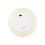 GloboStar® FIREFLAME 79541 Διακοσμητικό Realistic Κερί Παραφίνης με LED Εφέ Κινούμενης Φλόγας - Μπαταρίας & Ασύρματο Χειριστήριο IR Θερμό Λευκό 2700K Dimmable - Φ10 x Υ10cm