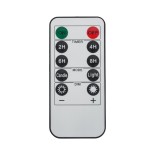 GloboStar® FIREFLAME 79541 Διακοσμητικό Realistic Κερί Παραφίνης με LED Εφέ Κινούμενης Φλόγας - Μπαταρίας & Ασύρματο Χειριστήριο IR Θερμό Λευκό 2700K Dimmable - Φ10 x Υ10cm