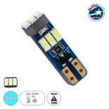 GloboStar® 81473 Λάμπα Αυτοκινήτου LED T5 9xSMD3014 0.25W 25lm 360° DC 12-16V IP20 Μ0.5 x Π0.4 x Υ1.8cm Ice Blue