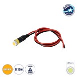 GloboStar® SMD-LED 81484 Υψηλής Ισχύος SMD LED 0.15W DC 12V - Φ0.7 x Υ2.3cm - Πορτοκαλί - Dimmable - 2 Χρόνια Εγγύηση