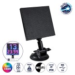 GloboStar® 81501 LED Scrolling Display 32x32 Pixel - Κυλιόμενη Ψηφιακή Πινακίδα / Επιγραφή Μονής Όψης P10 LED SMD DC 12V USB - Λειτουργία μέσω Wi-Fi με Εφαρμογή APP - IP20 - Μ13.2 x Π4 x Υ25cm - Πολύχρωμο RGBW - 1 Χρόνο Εγγύηση