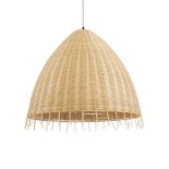 GLOBOSTAR® AQUATIC 01743 Boho Κρεμαστό Φωτιστικό Οροφής με Ντουί 1 x E27 AC 220-240V IP20 - Μπεζ - Μ60 x Π60 x Υ60cm