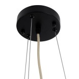 GloboStar® BIMINI 02288 Boho Κρεμαστό Φωτιστικό Καπέλο Μονόφωτο 1 x E27 IP20 Καφέ Ξύλο - Μ60 x Π60 x Υ40cm