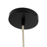 GloboStar® KAIA 02346 Boho Κρεμαστό Φωτιστικό Καμπάνα Μονόφωτο 1 x E27 IP20 Μπεζ Ρατάν - Μ60 x Π60 x Υ20cm