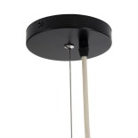 GLOBOSTAR® KAIA 02347 Boho Κρεμαστό Φωτιστικό Οροφής με Ντουί 1 x E27 AC 220-240V IP20 - Μπεζ - Μ80 x Π80 x Υ26cm