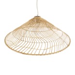 GLOBOSTAR® KAIA 02347 Boho Κρεμαστό Φωτιστικό Οροφής με Ντουί 1 x E27 AC 220-240V IP20 - Μπεζ - Μ80 x Π80 x Υ26cm
