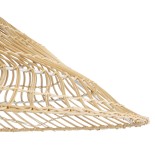 GLOBOSTAR® KAIA 02347 Boho Κρεμαστό Φωτιστικό Οροφής με Ντουί 1 x E27 AC 220-240V IP20 - Μπεζ - Μ80 x Π80 x Υ26cm