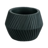 GloboStar® Artificial Garden BARBADOS 20538 Διακοσμητικό Κεραμικό Κασπώ Γλάστρα - Flower Pot Πράσινο Φ11 x Υ8.5cm