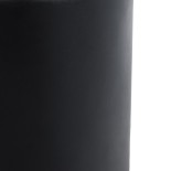 GloboStar® Artificial Garden PUEBLA 20698 Διακοσμητικό Πολυεστερικό Τσιμεντένιο Κασπώ Γλάστρα - Flower Pot Μαύρο Φ41 x Υ46cm