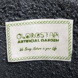 GloboStar® Artificial Garden NASHVILLE 20716 Επιδαπέδιο Πολυεστερικό Τσιμεντένιο Κασπώ Γλάστρα - Flower Pot Μαύρο Φ40 x Υ50cm