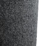 GloboStar® Artificial Garden BELLAGIO 20745 Επιδαπέδιο Πολυεστερικό Τσιμεντένιο Κασπώ Γλάστρα - Flower Pot Μαύρο με Καφέ Φ42 x Υ91cm