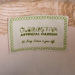 GloboStar® Artificial Garden BELLANO 20748 Επιδαπέδιο Πολυεστερικό Τσιμεντένιο Κασπώ Γλάστρα - Flower Pot Καφέ - Μαύρο Φ36 x Υ90cm