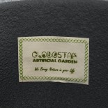 GloboStar® Artificial Garden FLORENCE 20750 Επιδαπέδιο Πολυεστερικό Τσιμεντένιο Κασπώ Γλάστρα - Flower Pot Γκρι Μ108 x Π72 x Υ40cm