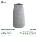 GloboStar® Artificial Garden OXFORD 20795 Επιδαπέδιο Πολυεστερικό Τσιμεντένιο Κασπώ Γλάστρα - Flower Pot Γκρι Μ45 x Π49 x Υ90cm