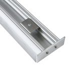 GLOBOSTAR® ALP-WALL-UPDOWN CONCEALED 70844-3M Επιφανειακό Προφίλ Αλουμινίου Ειδικό για Δημιουργία Κρυφού Φωτισμού Up & Down με Λευκό Γαλακτερό Πατητό Κάλυμμα για Ταινίες LED IP20 - Ασημί & Λευκό - Μ300 x Π5 x Υ1.7cm