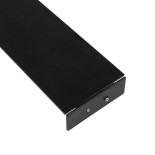 GLOBOSTAR® ALP-WALL-UPDOWN CONCEALED 70845-3M Επιφανειακό Προφίλ Αλουμινίου Ειδικό για Δημιουργία Κρυφού Φωτισμού Up & Down με Λευκό Γαλακτερό Πατητό Κάλυμμα για Ταινίες LED IP20 - Μαύρο & Λευκό - Μ300 x Π5 x Υ1.7cm