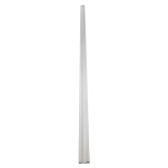 GloboStar® SKIRTINGBOARD-PROFILE 70851-3M Προφίλ Αλουμινίου - Βάση & Ψύκτρα Ταινίας LED με Λευκό Γαλακτερό Κάλυμμα - Επιφανειακή Χρήση για Περβάζι - Πατητό Κάλυμμα - Λευκό - 3 Μέτρα - Μ300 x Π1.6 x Υ8cm