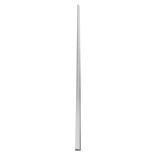 GloboStar® SURFACE-PROFILE 70857-3M Προφίλ Αλουμινίου - Βάση & Ψύκτρα Ταινίας LED με Λευκό Γαλακτερό Κάλυμμα - Επιφανειακή Χρήση Δημιουργίας Κρυφού Φωτισμού - Πατητό Κάλυμμα - Ασημί - 3 Μέτρα - Πακέτο 5 Τεμαχίων - Μ300 x Π1.7 x Υ4.2cm