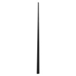 GloboStar® SURFACE-PROFILE 70859-3M Προφίλ Αλουμινίου - Βάση & Ψύκτρα Ταινίας LED με Λευκό Γαλακτερό Κάλυμμα - Επιφανειακή Χρήση Δημιουργίας Κρυφού Φωτισμού - Πατητό Κάλυμμα - Μαύρο - 3 Μέτρα - Πακέτο 5 Τεμαχίων - Μ300 x Π1.7 x Υ4.2cm