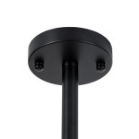 GLOBOSTAR® LUNA 01088 Μοντέρνο Φωτιστικό Οροφής με Ντουί 5 x E27 AC 220-240V IP20 - Λευκό & Μαύρο - Μ60 x Π60 x Υ43cm