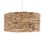 GLOBOSTAR® MANGATA 01849 Boho Κρεμαστό Φωτιστικό Οροφής με Ντουί 1 x E27 AC 220-240V IP20 - Καφέ - Μ60 x Π60 x Υ28cm
