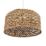 GLOBOSTAR® MANGATA 01849 Boho Κρεμαστό Φωτιστικό Οροφής με Ντουί 1 x E27 AC 220-240V IP20 - Καφέ - Μ60 x Π60 x Υ28cm