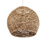 GLOBOSTAR® MANGATA 01851 Boho Κρεμαστό Φωτιστικό Οροφής με Ντουί 1 x E27 AC 220-240V IP20 - Καφέ - Μ60 x Π60 x Υ50cm
