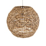 GLOBOSTAR® MANGATA 01851 Boho Κρεμαστό Φωτιστικό Οροφής με Ντουί 1 x E27 AC 220-240V IP20 - Καφέ - Μ60 x Π60 x Υ50cm