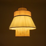 GLOBOSTAR® SAIGE 01920 Boho Κρεμαστό Φωτιστικό Οροφής με Ντουί 1 x E27 AC 220-240V IP20 - Πολύχρωμο - Μ50 x Π50 x Υ54cm