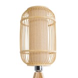 GLOBOSTAR® BODHI 01992 Boho Επιτραπέζιο Φωτιστικό Πορτατίφ με Ντουί 1 x E27 AC 220-240V IP20 - Μπεζ - Μ19 x Π19 x Υ49cm