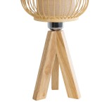 GLOBOSTAR® BODHI 01992 Boho Επιτραπέζιο Φωτιστικό Πορτατίφ με Ντουί 1 x E27 AC 220-240V IP20 - Μπεζ - Μ19 x Π19 x Υ49cm