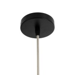 GloboStar® MAUI 02114 Boho Κρεμαστό Φωτιστικό Πλέγμα Μονόφωτο 1 x E27 IP20 Μπεζ Ξύλο - Μ30 x Π30 x Y77cm