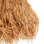 GLOBOSTAR® GUADELOUPE 02154 Boho Κρεμαστό Φωτιστικό Οροφής με Ντουί 1 x E27 AC 220-240V IP20 - Μπεζ - Μ50 x Π50 x Υ40cm