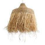 GLOBOSTAR® PORTOFERRAIO 02186 Boho Κρεμαστό Φωτιστικό Οροφής με Ντουί 1 x E27 AC 220-240V IP20 - Μπεζ - Μ80 x Π80 x Υ120cm