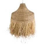 GLOBOSTAR® PORTOFERRAIO 02186 Boho Κρεμαστό Φωτιστικό Οροφής με Ντουί 1 x E27 AC 220-240V IP20 - Μπεζ - Μ80 x Π80 x Υ120cm