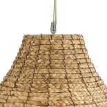 GLOBOSTAR® PORTOFERRAIO 02186 Boho Κρεμαστό Φωτιστικό Οροφής με Ντουί 1 x E27 AC 220-240V IP20 - Μπεζ - Μ80 x Π80 x Υ120cm