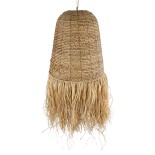 GLOBOSTAR® PORTOFERRAIO 02190 Boho Κρεμαστό Φωτιστικό Οροφής με Ντουί 1 x E27 AC 220-240V IP20 - Μπεζ - Μ60 x Π60 x Υ120cm