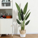 GloboStar® Artificial Garden STRELITZIA 20028 Τεχνητό Διακοσμητικό Φυτό  Στρελίτσια - Πουλί του Παραδείσου Υ120cm