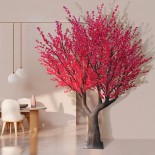 GloboStar® Artificial Garden PEACH BLOSSOM TREE 20168 Τεχνητό Διακοσμητικό Δέντρο Ανθισμένη Ροδακινιά Υ300cm