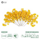 GloboStar® Artificial Garden GINKGO BRANCH 20229 Τεχνητό Διακοσμητικό Κλαδί Γκίγκο Π50 x Υ65cm