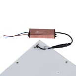 GloboStar® 60211-1 Χωνευτό LED Panel Milky Super Slim 60x60cm 48W 4320lm 120° CRI≥80Ra UGR<19 AC 220-240V IP20 Μ60 x Π60 x Υ1.5cm - Θερμό Λευκό 2700K - TÜV Certified Driver - 5 Χρόνια Εγγύηση