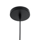 GLOBOSTAR® CARTER 00960 Μοντέρνο Κρεμαστό Φωτιστικό Οροφής με Ντουί 1 x E27 AC 220-240V IP20 - Μαύρο & Μπεζ - Μ28 x Π28 x Υ23cm