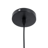 GLOBOSTAR® CARTER 00961 Μοντέρνο Κρεμαστό Φωτιστικό Οροφής με Ντουί 1 x E27 AC 220-240V IP20 - Μαύρο & Μπεζ - Μ32 x Π32 x Υ25cm