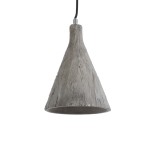 GLOBOSTAR® VOLCANO 01080 Μοντέρνο Κρεμαστό Φωτιστικό Οροφής με Ντουί 1 x E27 AC 220-240V IP20 - Γκρι - Μ17 x Π17 x Υ24cm