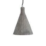 GLOBOSTAR® VOLCANO 01080 Μοντέρνο Κρεμαστό Φωτιστικό Οροφής με Ντουί 1 x E27 AC 220-240V IP20 - Γκρι - Μ17 x Π17 x Υ24cm