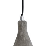 GLOBOSTAR® VOLCANO 01080 Μοντέρνο Κρεμαστό Φωτιστικό Οροφής με Ντουί 1 x E27 AC 220-240V IP20 - Γκρι - Μ17 x Π17 x Υ24cm